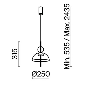 Pendant Light Maytoni Bangkok MOD185PL-L6B3K4 | 3000K