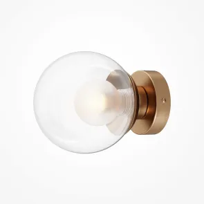 Wall Sconce Maytoni Basic Form Gold MOD521WL-01G1 | G9, Glass, Ø150 mm