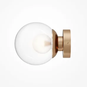 Stenska svetilka Maytoni Basic form zlata MOD521WL-01G1 | G9, steklo, Ø150 mm