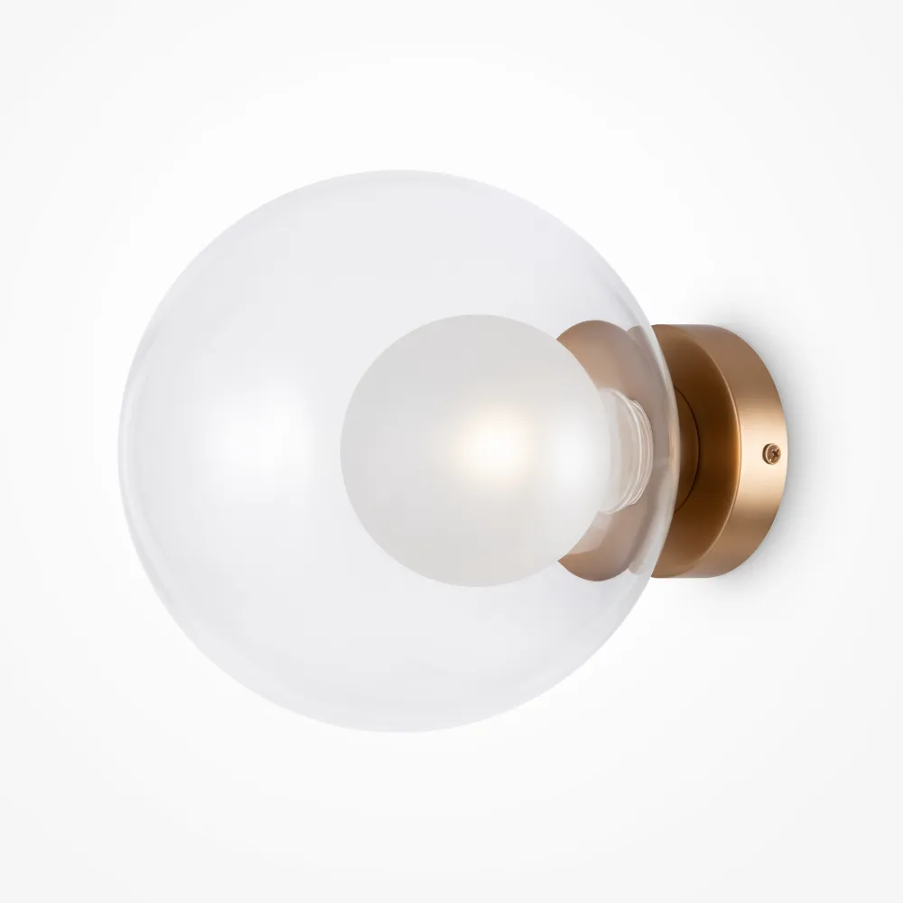 Stenska svetilka Maytoni Basic form zlata Ø200 mm MOD521WL-01G3 | G9, steklo