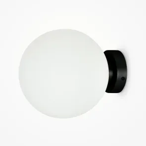 Wall Sconce Maytoni Basic Form Black Ø200 mm MOD321WL-01B1 | Glass, E14