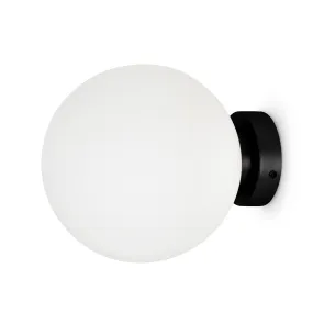 Wall Sconce Maytoni Basic Form Black Ø200 mm MOD321WL-01B1 | Glass, E14