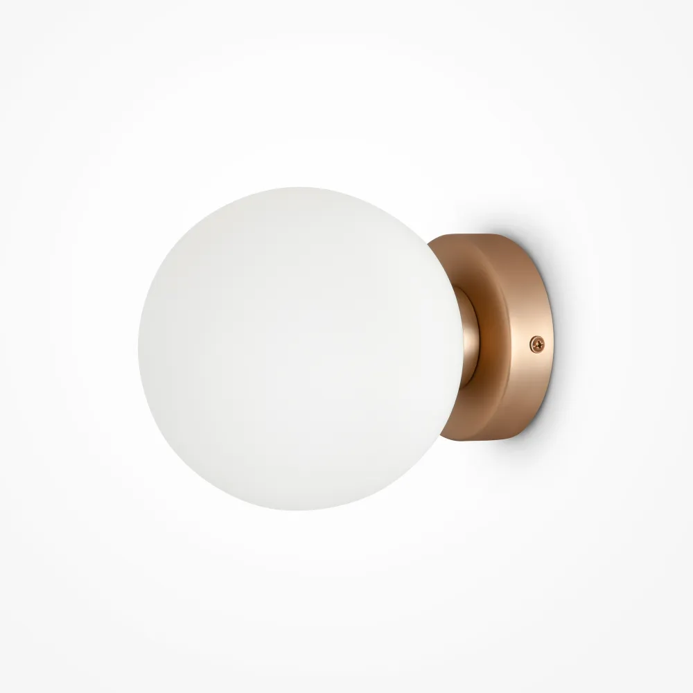 Wall Sconce Maytoni Basic Form Gold Ø150 mm MOD321WL-01G1 | Glass, E14