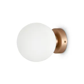 Wall Sconce Maytoni Basic Form Gold Ø150 mm MOD321WL-01G1 | Glass, E14