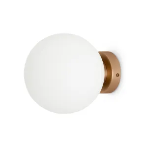 Wall Sconce Maytoni Basic Form Gold Ø180 mm MOD321WL-01G2 | Glass, E14