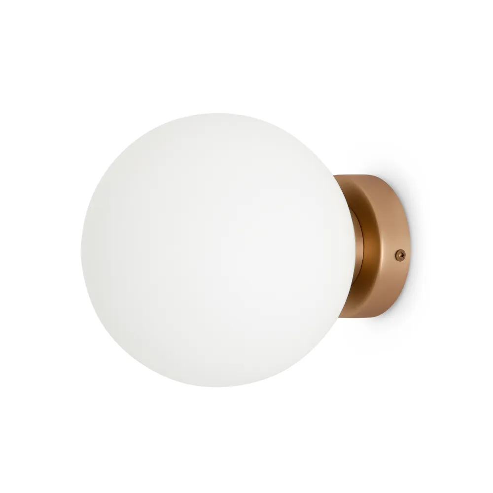 Wall Sconce Maytoni Basic Form Gold Ø180 mm MOD321WL-01G2 | Glass, E14