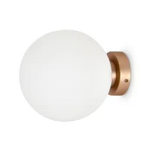 Wall Sconce Maytoni Basic Form Gold Ø200 mm MOD321WL-01G3 | Glass, E14
