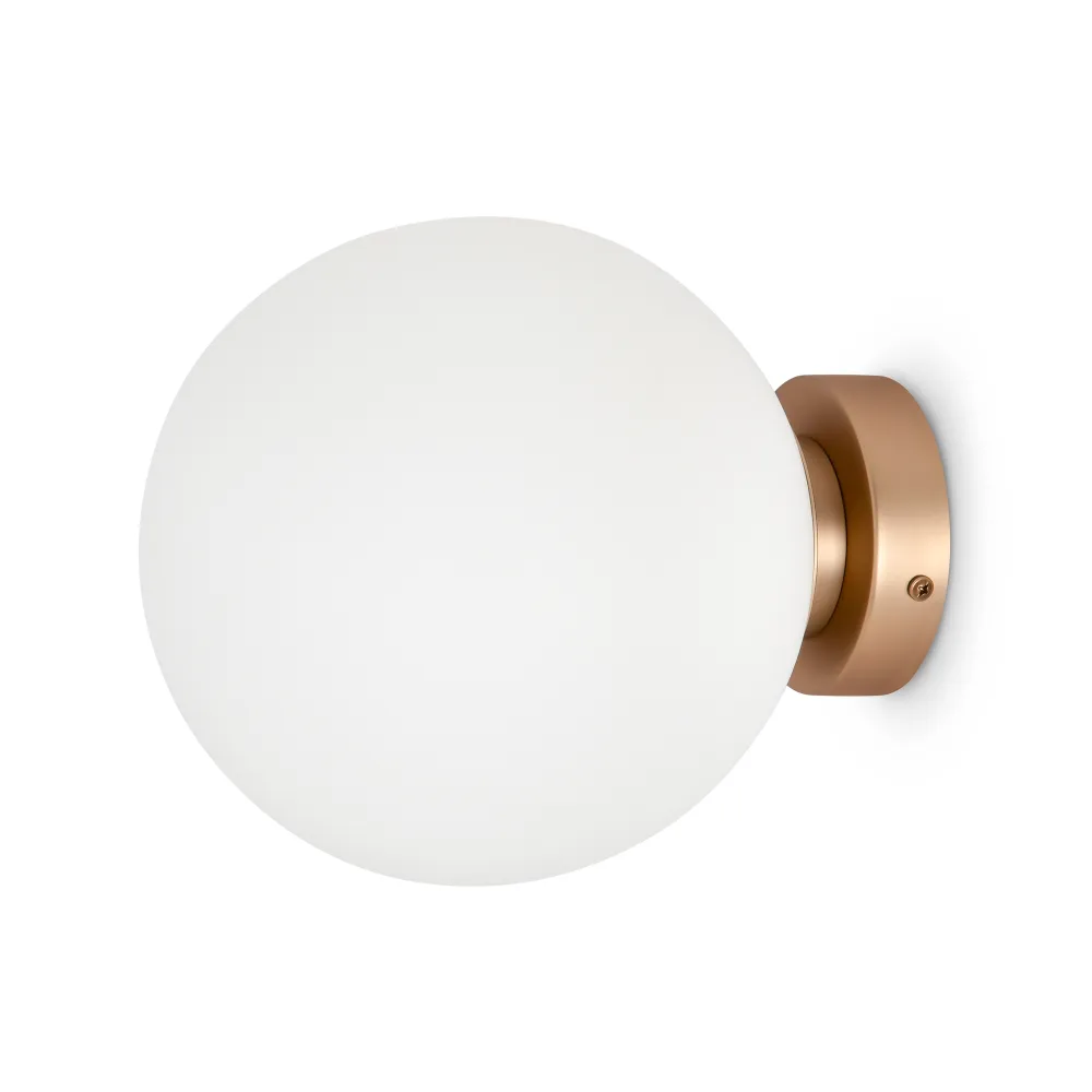 Wall Sconce Maytoni Basic Form Gold Ø200 mm MOD321WL-01G3 | Glass, E14