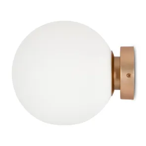 Wall Sconce Maytoni Basic Form Gold Ø200 mm MOD321WL-01G3 | Glass, E14