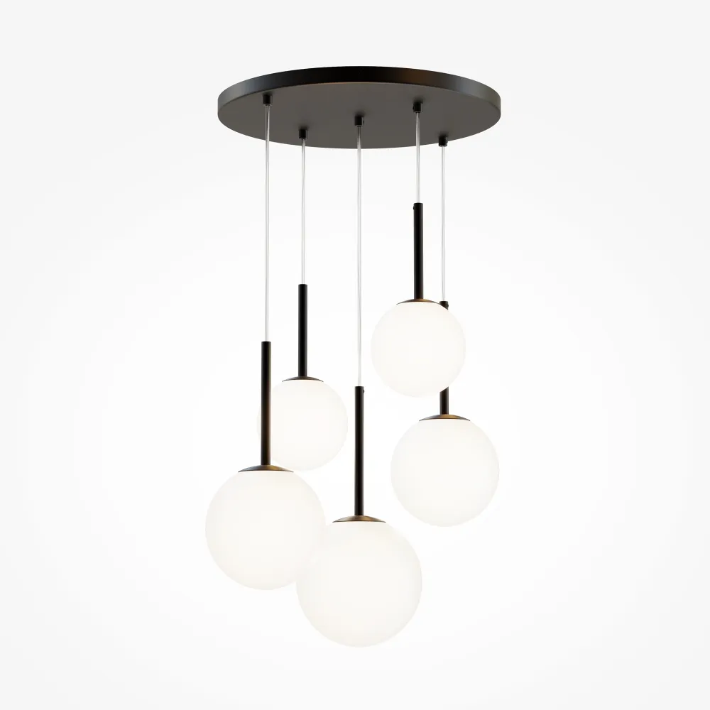 Pendant Light Maytoni Basic Form 5 Light Black Ø580 mm MOD321PL-05B