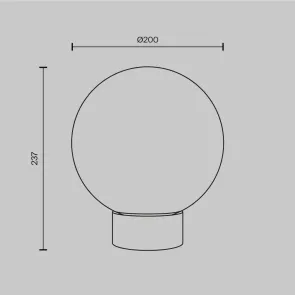 Table Lamp Maytoni MOD321TL-01G3 Gold Glass E14