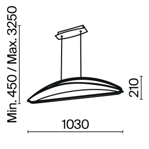 Pendant Light Maytoni MOD281PL-L34BS3K LED 3000K Modern