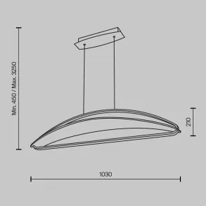 Pendant Light Maytoni MOD281PL-L34BS3K LED 3000K Modern
