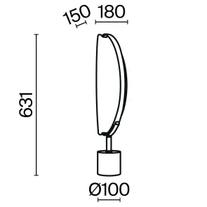 Namizna svetilka Maytoni MOD281TL-L15BS3K LED 3000K