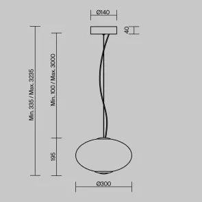Pendant Light Maytoni MOD397PL-L12CH2.7K LED 2700K Chrome