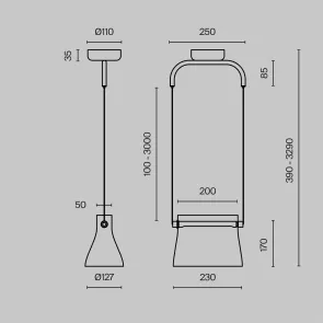 Pendant Light Maytoni MOD170PL-L8BS3K LED 3000K Copper
