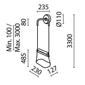Wall Light Maytoni MOD170WL-L8BS3K1 LED 3000K Copper