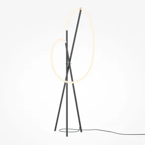 Floor Lamp MOD369FL-L36B3K Black LED 36W 3000K Modern