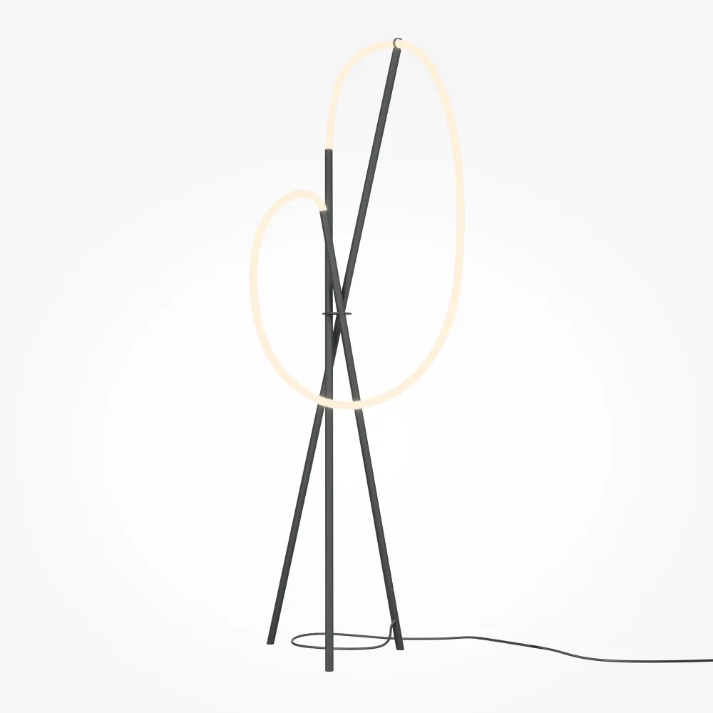 Stojalna svetilka MOD369FL-L36B3K črna LED 36W 3000K moderna