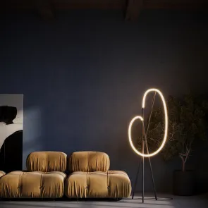 Stojalna svetilka MOD369FL-L36B3K črna LED 36W 3000K moderna