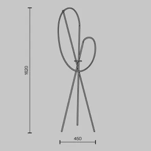 Floor Lamp MOD369FL-L36BS3K Copper LED 36W 3000K Modern