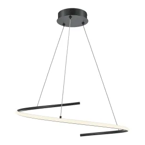 Pendant Light MOD242PL-L33BK Black LED Modern