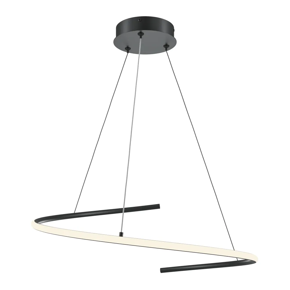 Pendant Light MOD242PL-L33BK Black LED Modern