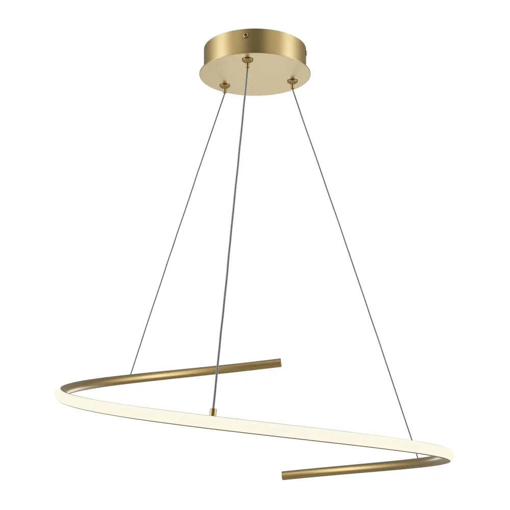 Viseča svetilka MOD242PL-L33BSK medeninasta LED moderna
