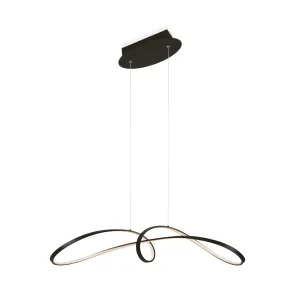 Pendant Light MOD156PL-L52B4K Black LED 4000K Modern