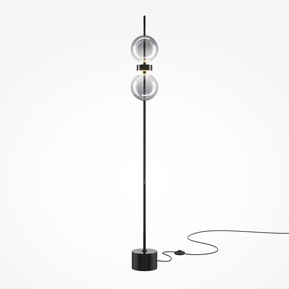 Stoječa svetilka MOD478FL-L15B3K črna LED 3000K moderna