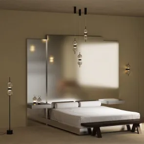 Stoječa svetilka MOD478FL-L15B3K črna LED 3000K moderna