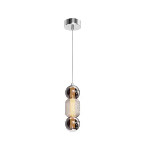 Pendant Light MOD273PL-L16CH3K Chrome Glass LED 3000K Modern