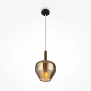 Pendant Light MOD271PL-01B4 Glass Gold Black E14 Modern