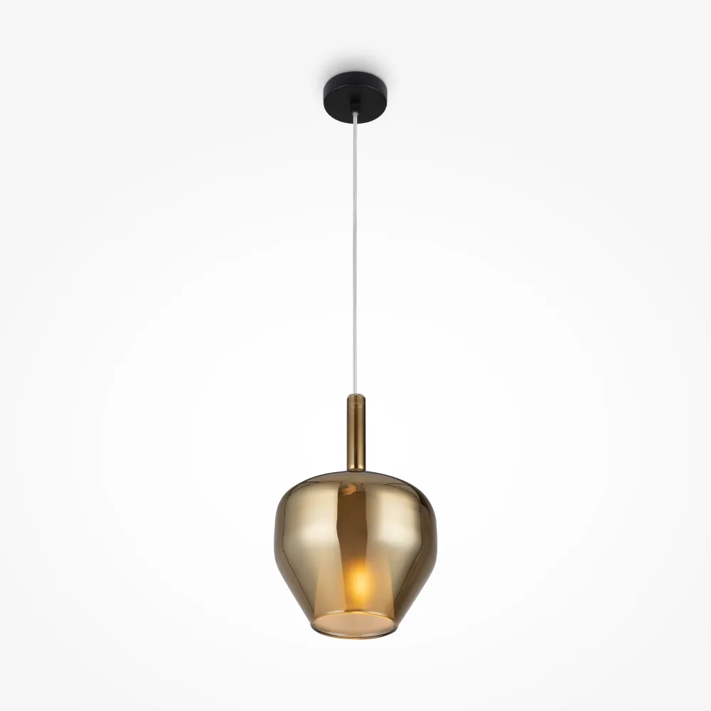 Pendant Light MOD271PL-01B4 Glass Gold Black E14 Modern
