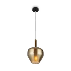 Pendant Light MOD271PL-01B4 Glass Gold Black E14 Modern