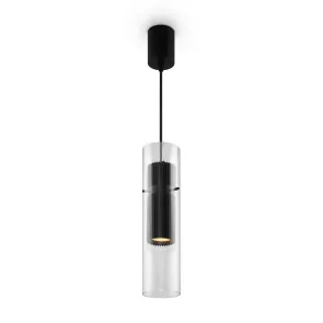 Viseča svetilka MOD326PL-01B črna steklo minimalistična