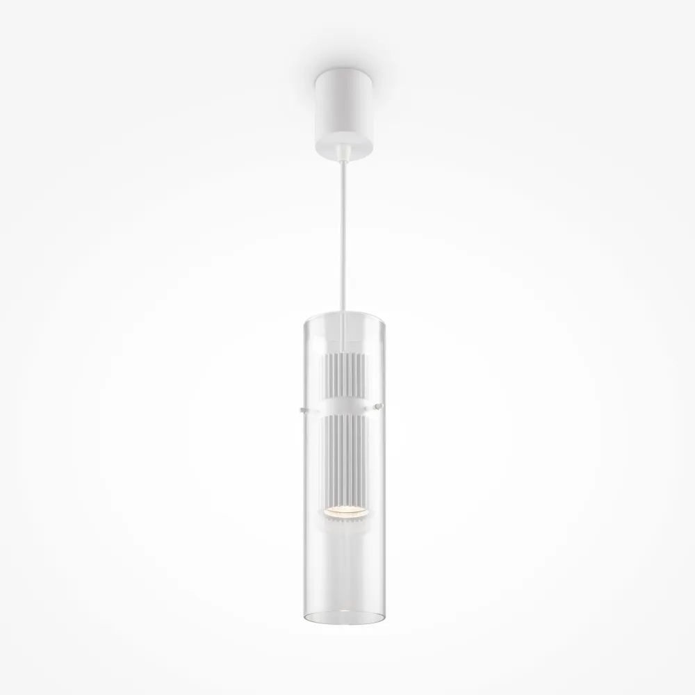 Viseča svetilka MOD326PL-01W bela steklo minimalistična