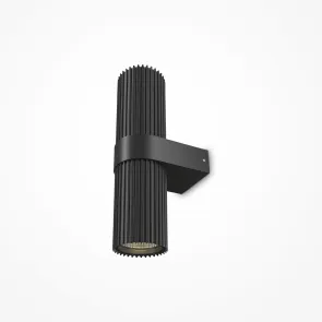 Wall Light MOD326WL-02B Black Cylinder Up Down LED
