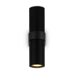 Wall Light MOD326WL-02B Black Cylinder Up Down LED