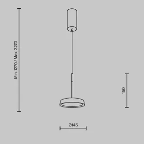 Pendant Light MOD041PL-L15G3K 3000K LED | Modern Hanging Lamp