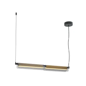 Pendant Light MOD296PL-L20BS3K 3000K LED | Linear Ceiling Lamp
