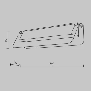 Wall Light MOD296WL-L6BC3K 3000K LED | Compact Wall Lamp