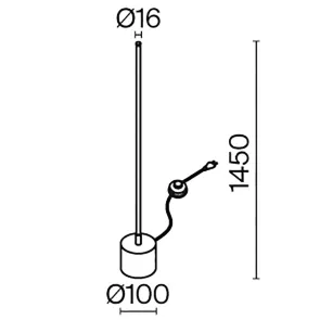 Floor Lamp MOD147FL-L20BSK1 LED | Dimmable Floor Lamp
