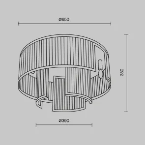 Ceiling Light MOD174CL-09G E14 | Gold Chandelier