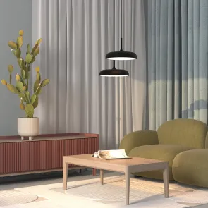 Pendant Light MOD189PL-L18B3K1 LED | Black Modern