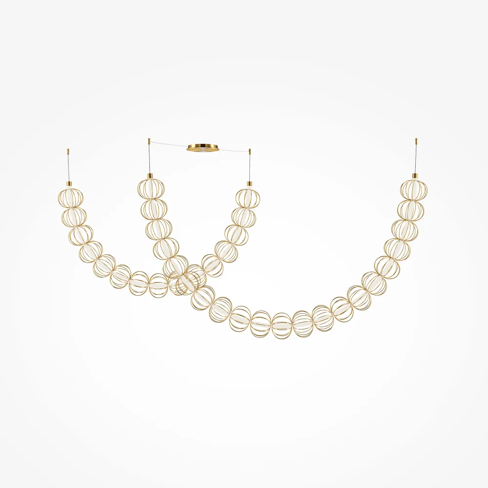 Luxury Pendant Chandelier MOD216PL-L55G3K LED | Gold Design Light
