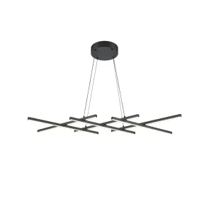 Pendant Light MOD244PL-L50BK LED | Modern Black Chandelier