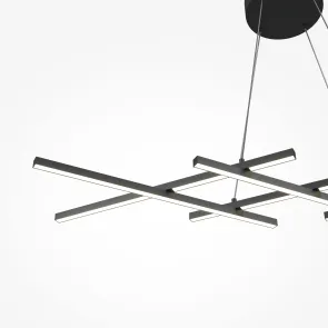 Pendant Light MOD244PL-L50BK LED | Modern Black Chandelier