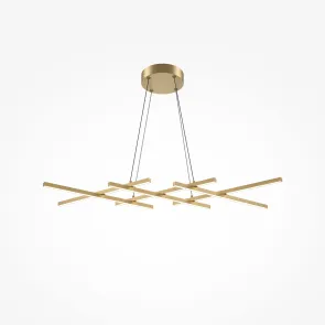 Viseča svetilka MOD244PL-L50BSK LED | Zlata dizajnerska svetilka