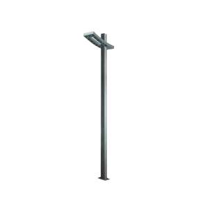 GREEN TECH LED ulična svjetiljka Green Tech s stolpom 36W, 4000K + zelena barva svetlobe, 4m - GT-UL0052-36W